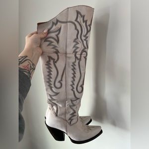 Dan Post Loverly Leather Over-the-Knee Western Boots